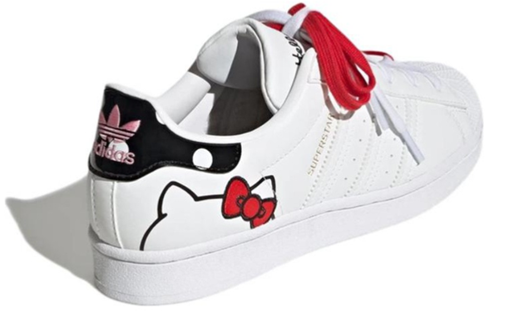 Giày Adidas Hello Kitty X Superstar 'White Bliss Pink' GW7168 - Ảnh 4