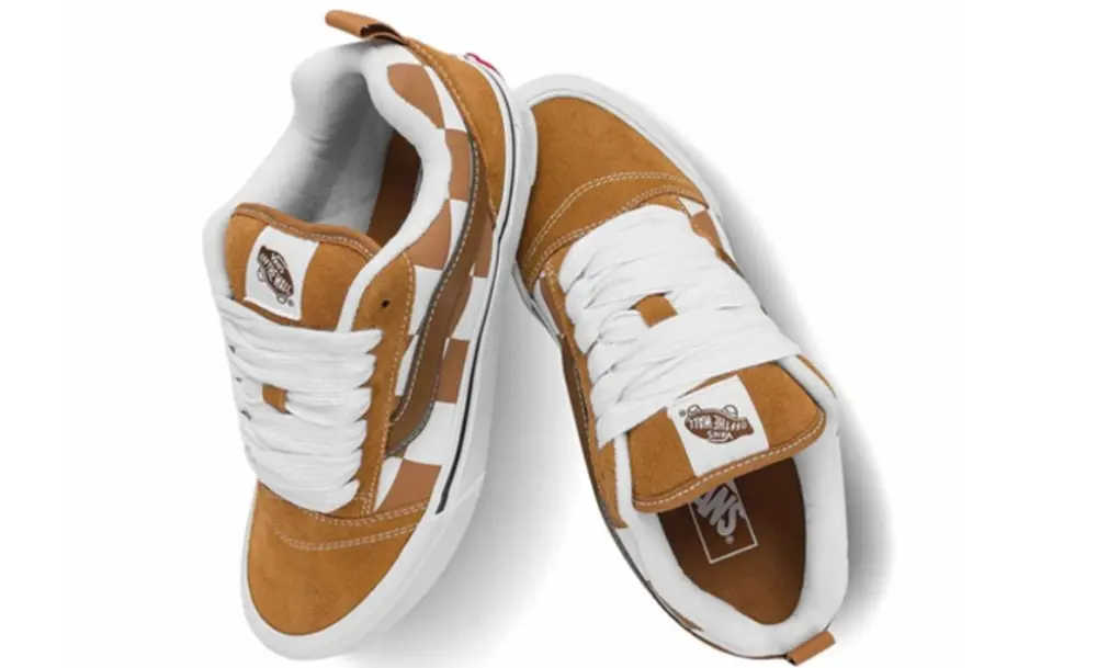 Alternative view of Giày Vans Knu Skool 'Brown and White' VN000CRPBRO