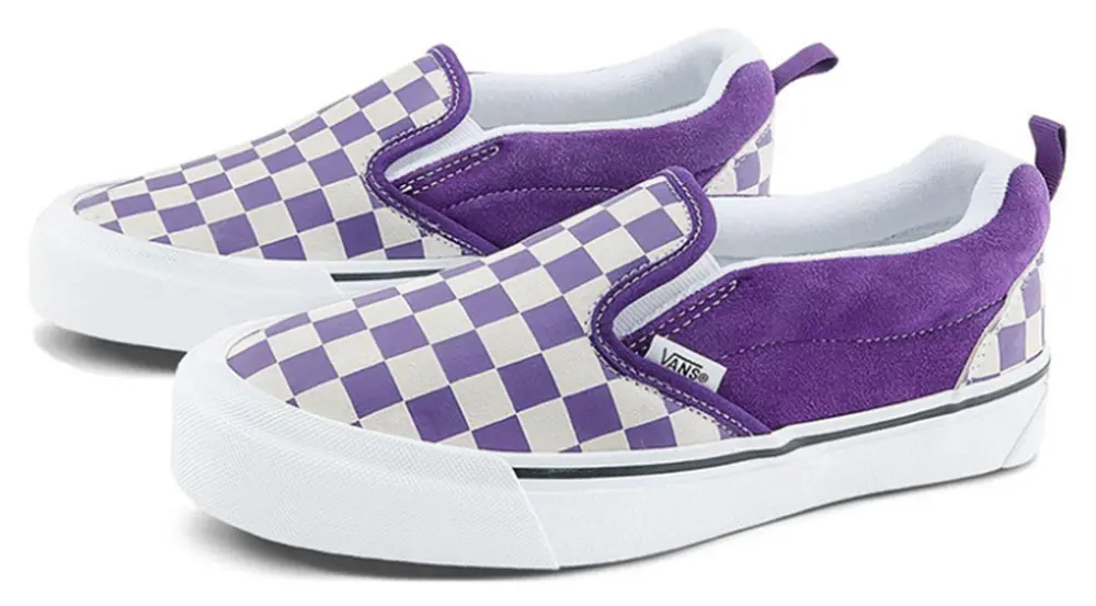Giày Vans Knu Slip Checkerboard 'Purple' VN0009QDZ1N - Ảnh 4