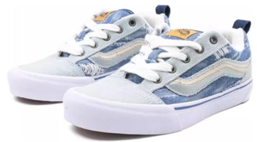 Giày Vans Knu Skool 'White and Blue' VN000E54NWD - Ảnh 2