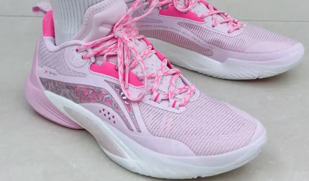 Giày Li-Ning Speed 10 OSO Low 'Pale Pink White' ABAT085-6 - Ảnh 3