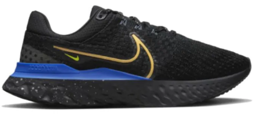 Giày Nike React Infinity Run Flyknit 3 'Black Citron Royal' DZ4845-001