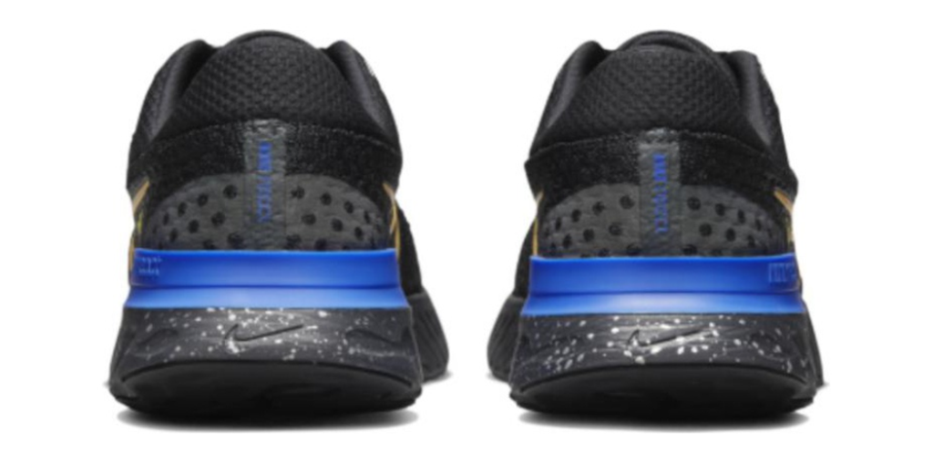Giày Nike React Infinity Run Flyknit 3 'Black Citron Royal' DZ4845-001 - Ảnh 4
