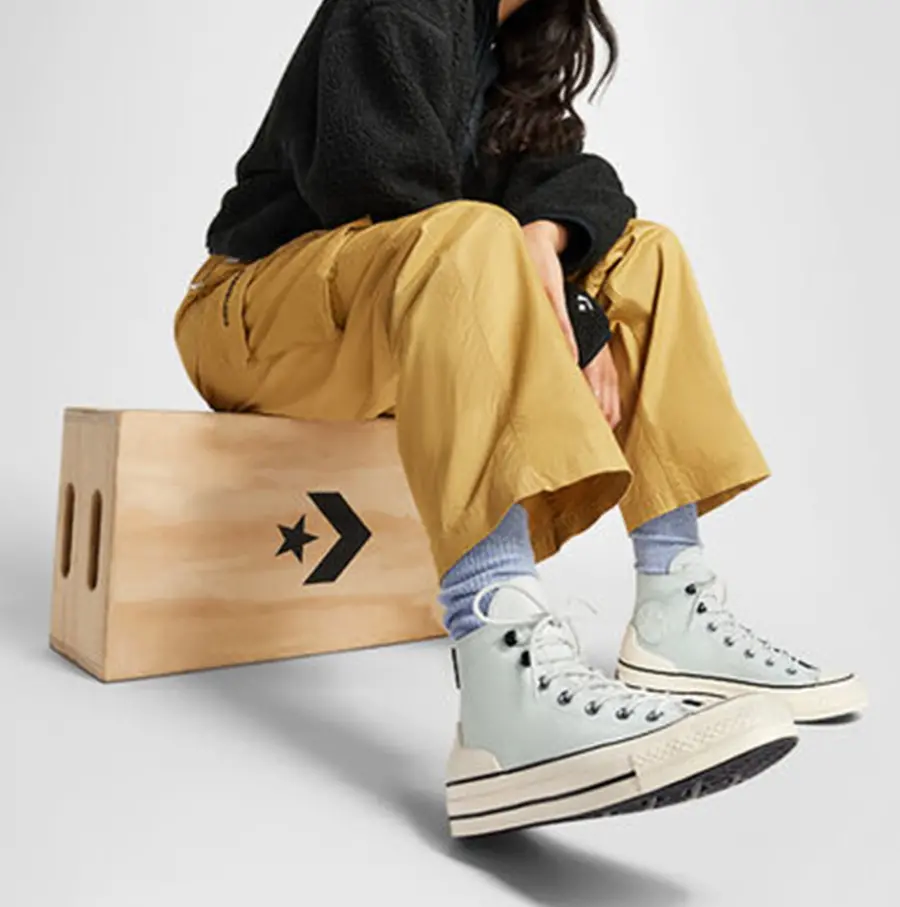 Alternative view of Giày Converse Chuck 70 Leather 'Moonbathe Grey' A05369C