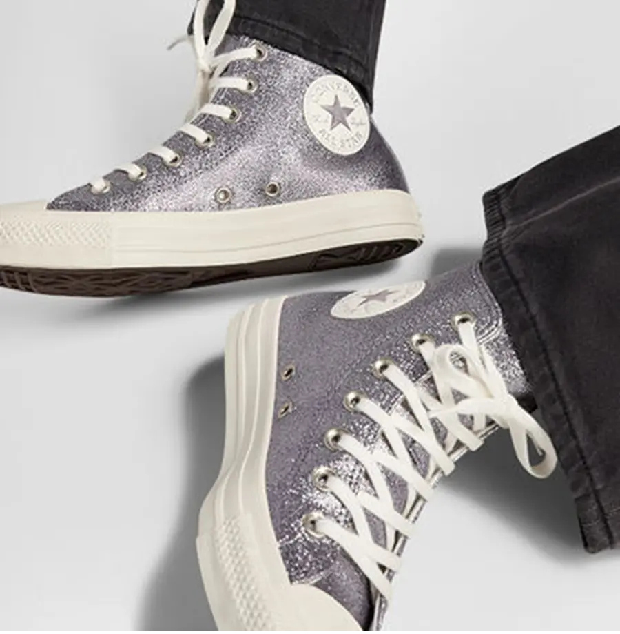 Giày Converse Chuck Taylor All Star Glitter 'Gunmetal' A07948C - Ảnh 3