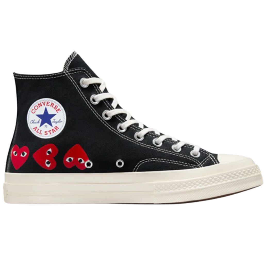 Giày Converse x Play Comme des Garçons ‘Black’ A08147C