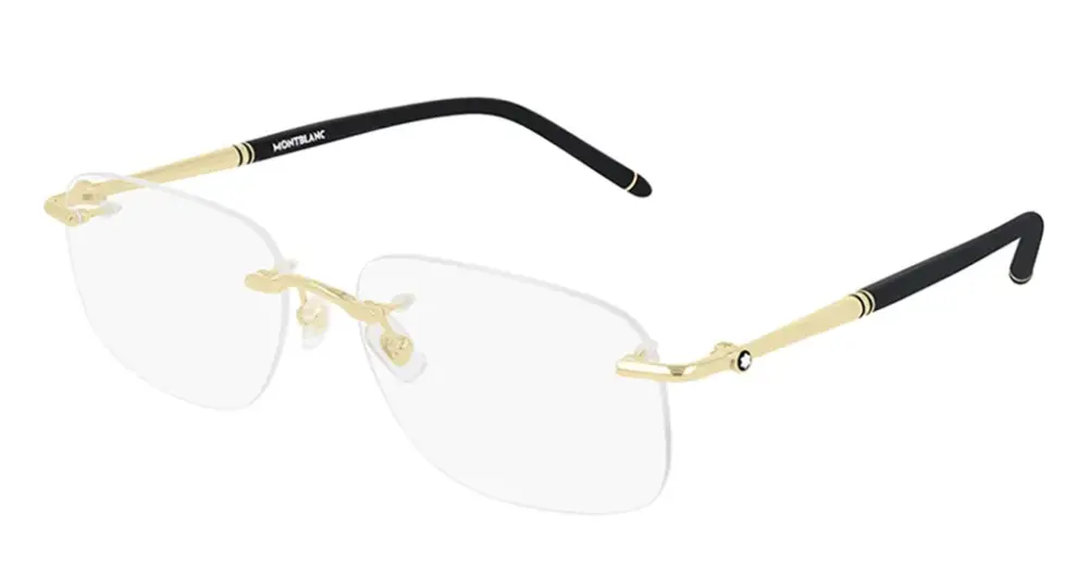 Kính MontBlanc Eyeglasses 'Gold' MB0071O-003 - Ảnh 4