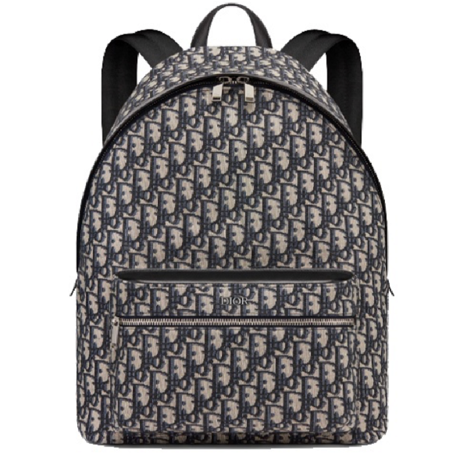 Balo Dior Rider Oblique Jacquard 'Beige Black' 1VOBA088YKY-H28E