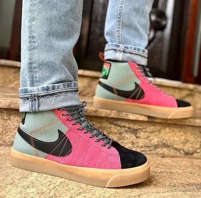 Alternative view of Giày Nike Blazer SB Mid Premium 'Sport Spice' DC8903-301
