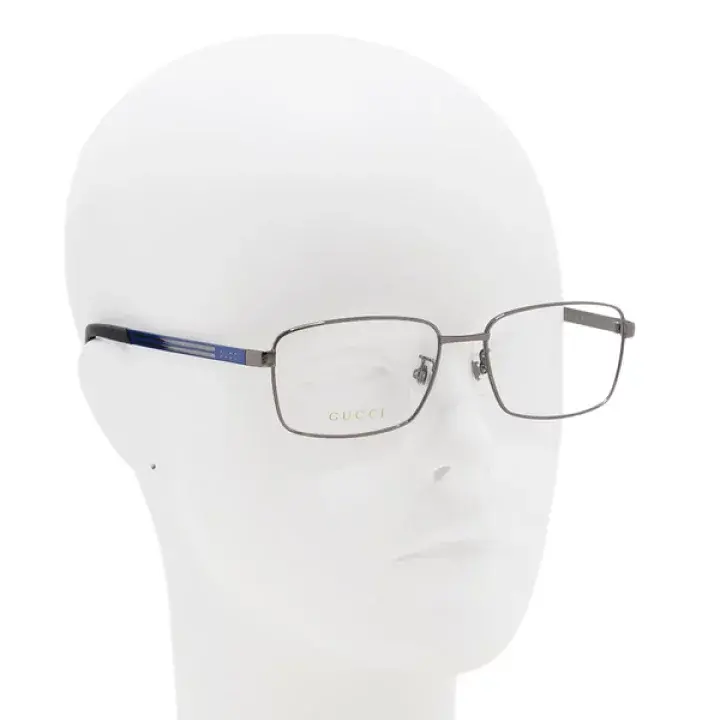 Alternative view of Kính Gucci Eyeglasses 'Blue Silver' GG0693O-003