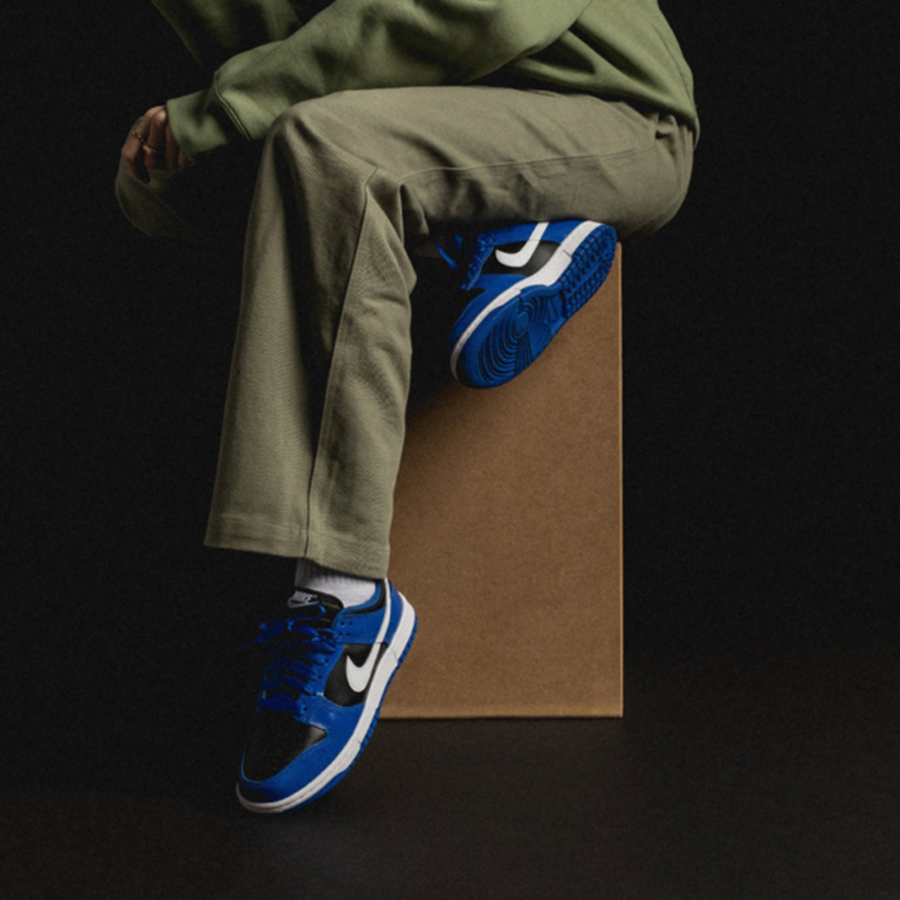 Giày Nike Dunk Low Essential ‘Game Royal Black White’ DQ7576-400 - Ảnh 4