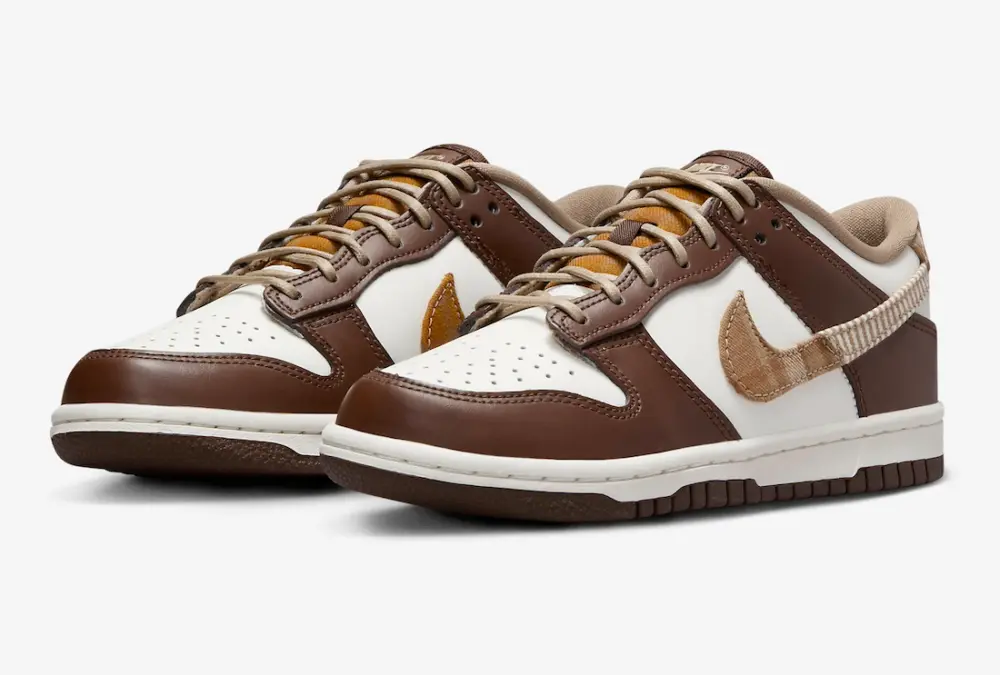 Alternative view of Giày Nike Dunk Low GS 'Autumn Plaind' FV3653-191