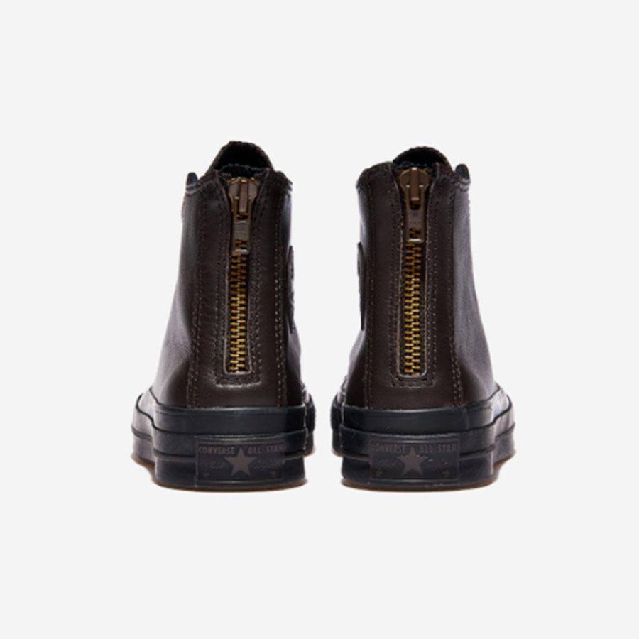 Giày Converse Chuck 70 Back Zip Leather 'Brown' A02110C - Ảnh 3