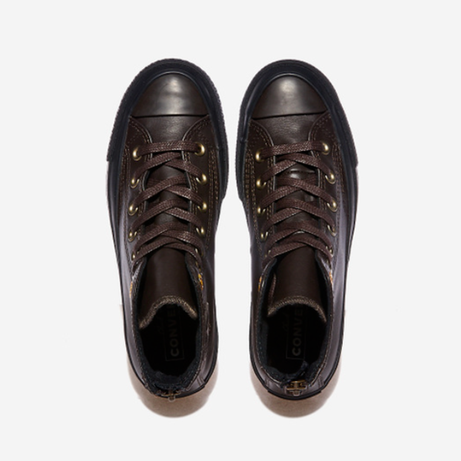 Giày Converse Chuck 70 Back Zip Leather 'Brown' A02110C - Ảnh 4