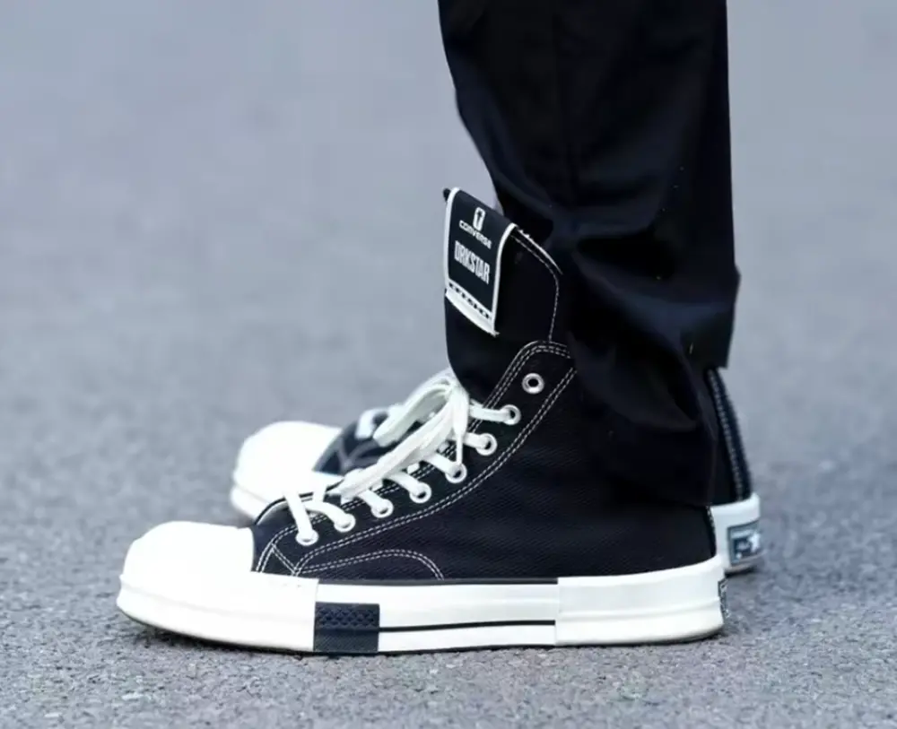 Giày Converse DRKSHDW x Chuck Taylor All Star 70 Hi 'Black' A00130C - Ảnh 3