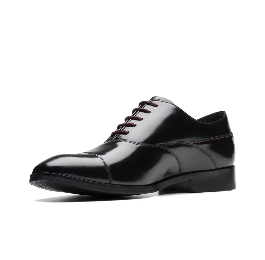 Giày Clark Craft Clifton Go Black Leather 261745447 - Ảnh 3