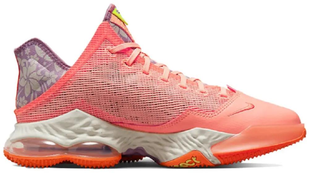 Giày Nike LeBron 19 Low EP Hawaii 'Pink Orange' DQ8343-600
