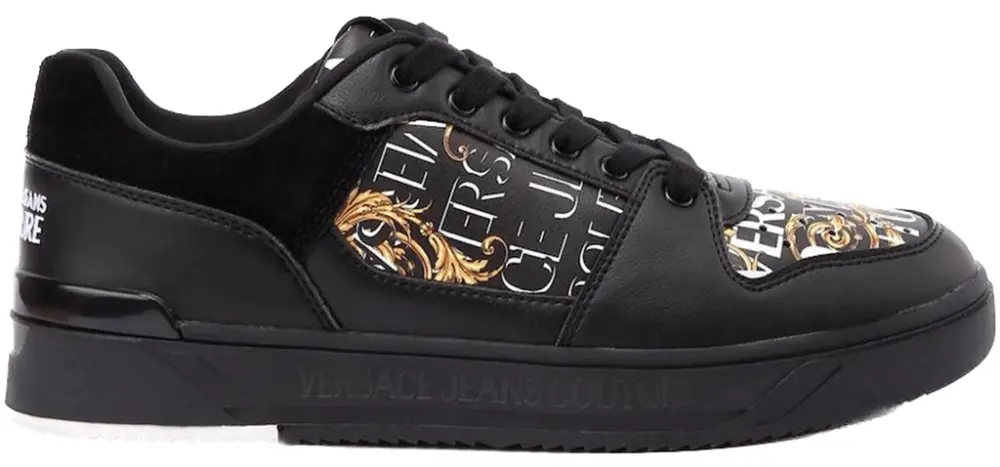 Giày Versace Couture Baroque Trim 'Black Gold' 73YA3SJ1-ZP146-G89