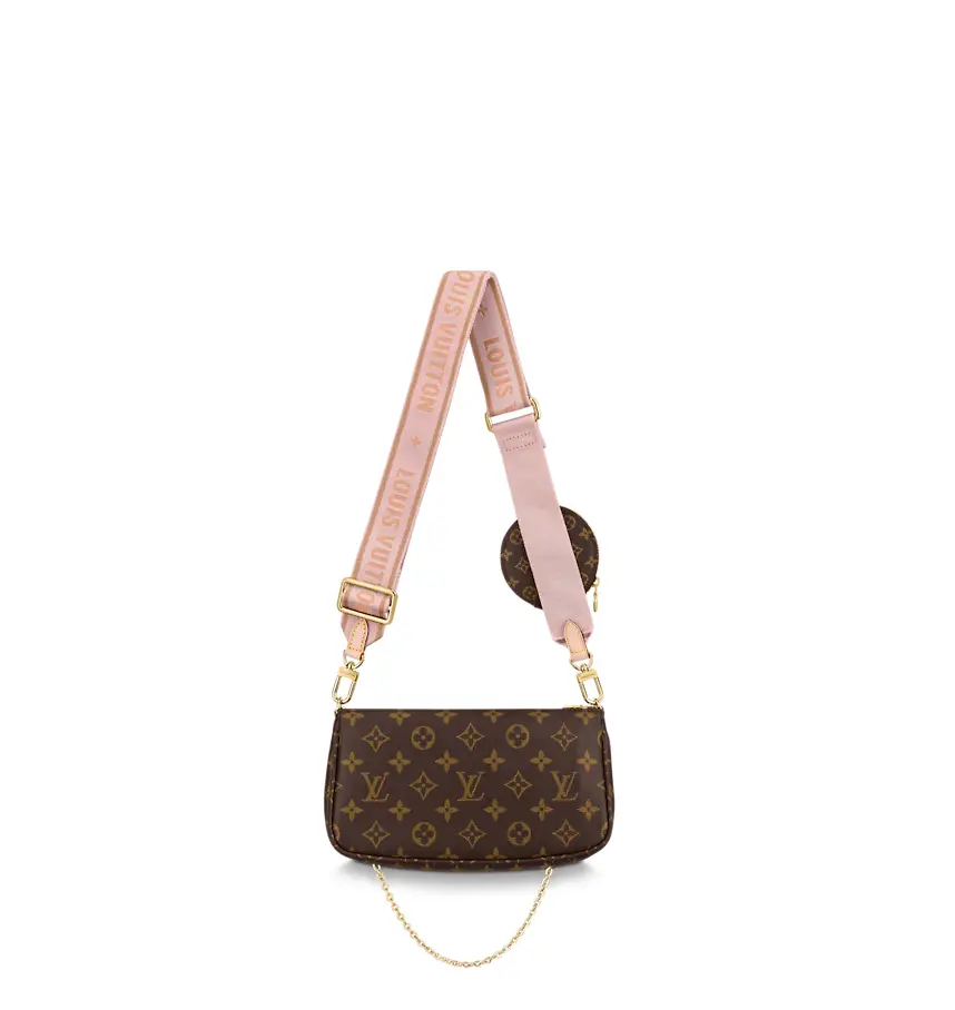 Túi Louis Vuitton Multi Pochette 'Rosa Chiaro' M44840 - Ảnh 5
