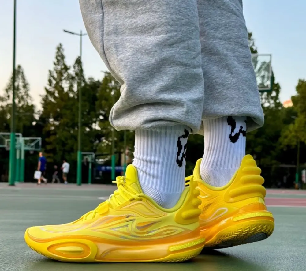 Giày Lining City 11 v2 Wade 'Lemon Yellow' ABAT053-5 - Ảnh 4