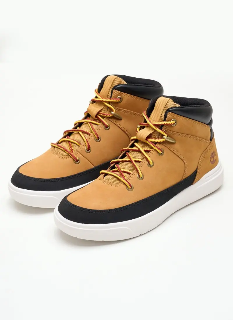 Giày Timberland Senece Bay Mid White Nubuck Boot A62DD - Ảnh 4