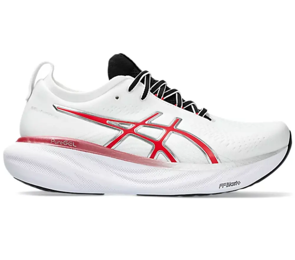 Giày Asics Gel-Nimbus 25 Anniversary 'White Red' 1011B750-100