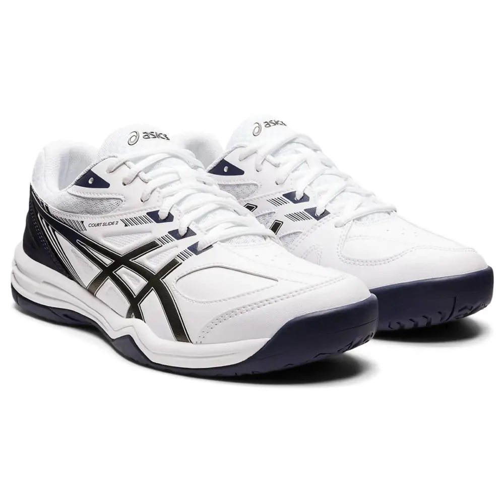 Alternative view of Giày Asics Court Slide 2 'White Black' 1041A194-103