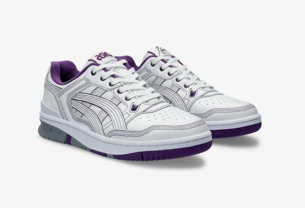 Giày Asics x Needles EX89 ‘White Purple’ 1201A942-100 - Ảnh 5