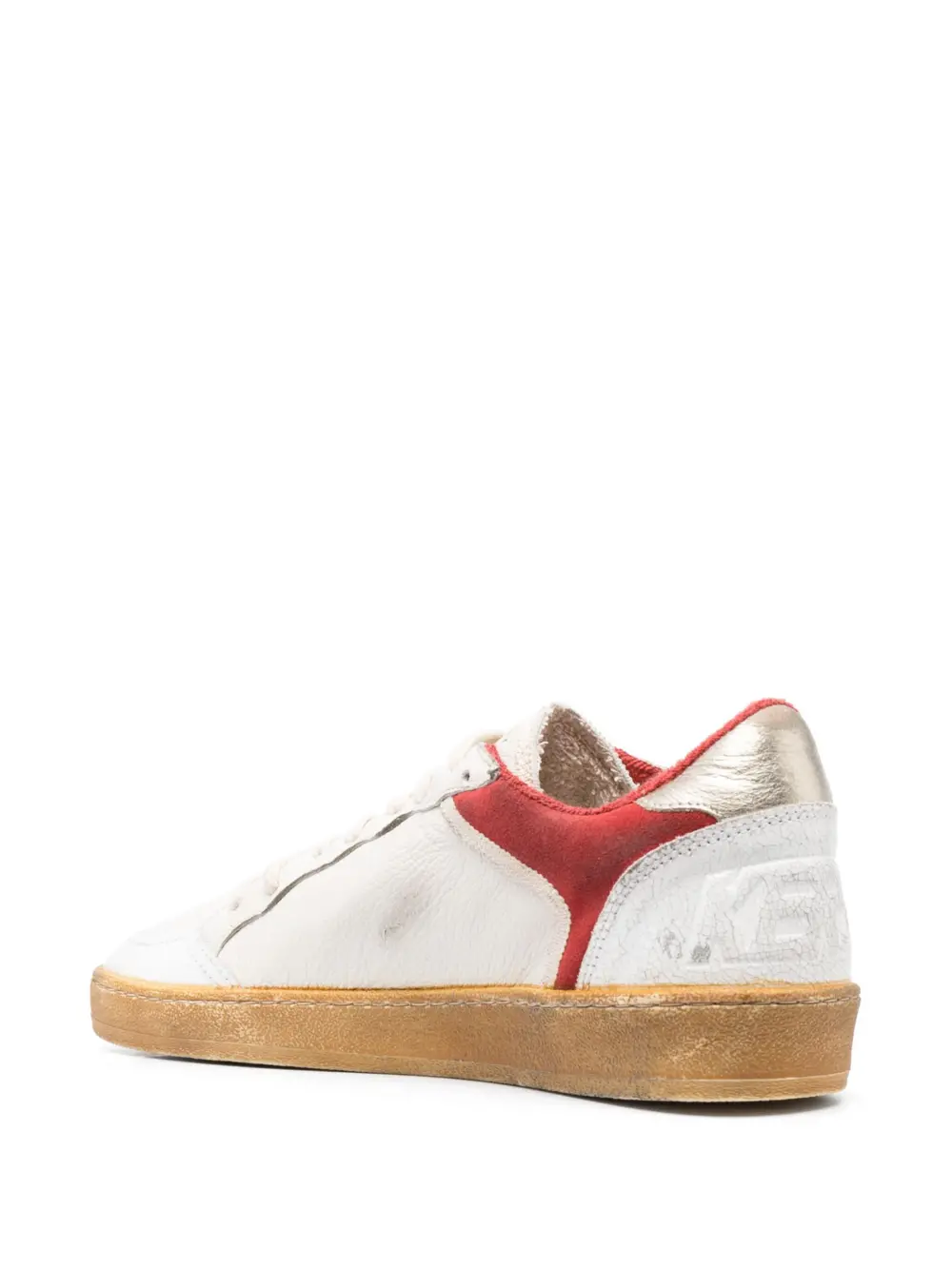 Giày Golden Goose Ball Star Leather White/Blue/Red GMF00327-F004747-10281 - Ảnh 4