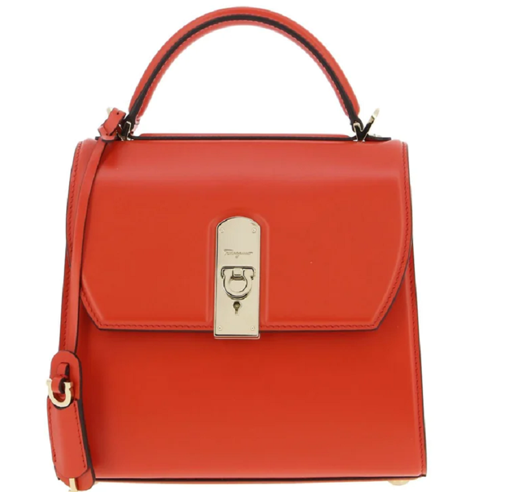 Túi Nữ Salvatore Ferragamo Boxyz Leather 'Coral' 21H645-723981