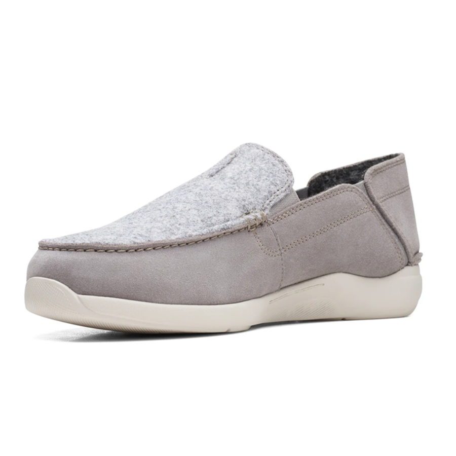 Giày Clarks Gorwin Step 'Grey Suede' 261686467 - Ảnh 3