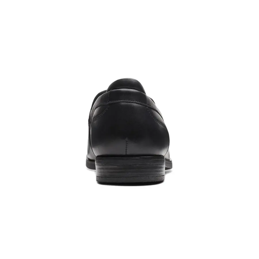 Giày Clarks Bradish Ease 'Black Leather' 261691747 - Ảnh 4