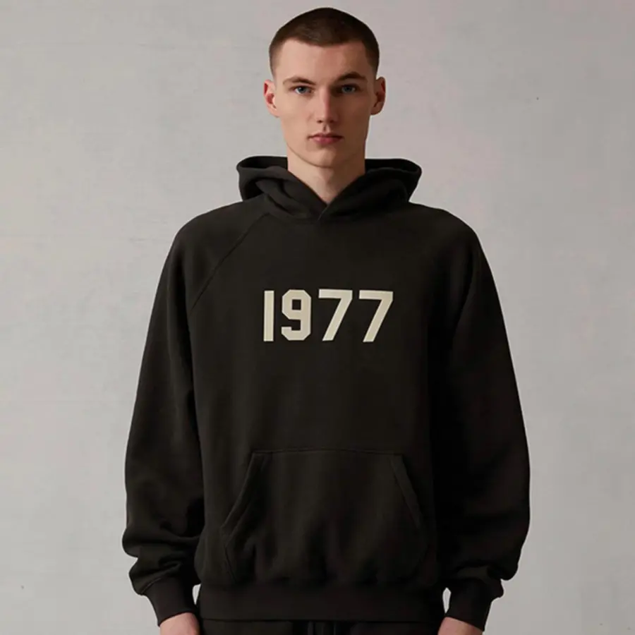 Alternative view of Áo Fear Of God Essentials 1977 Hoodie ‘Iron’
