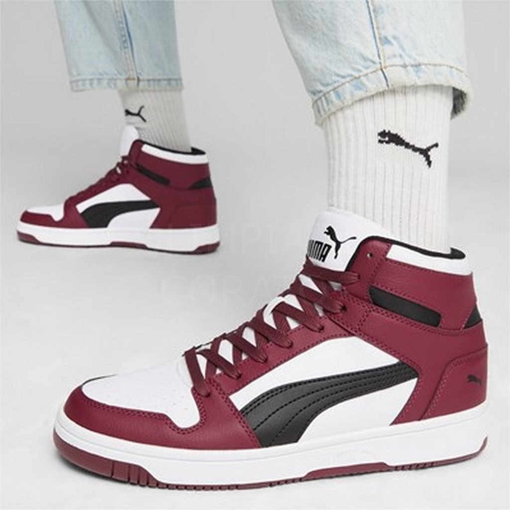 Giày Puma Rebound 'Burgundy White' 369573-37 - Ảnh 6