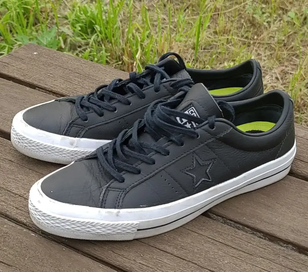 Giày Converse One Star Leather ‘Black’ 153714C - Ảnh 3