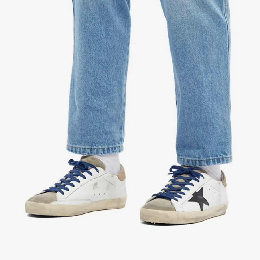 Giày Golden Goose Super Star Distressed ‘White’ GMF00101-F003208-11178 - Ảnh 4