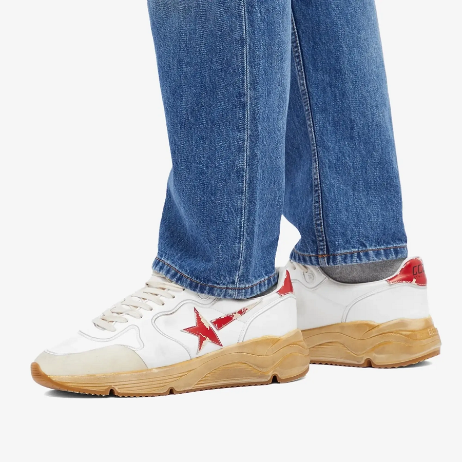Giày Golden Goose Running Sole 'White Red' GMF00126-F003460-10575 - Ảnh 2