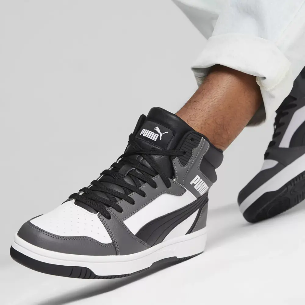 Alternative view of Giày Puma Rebound v6 'White Grey Black' 392326-03