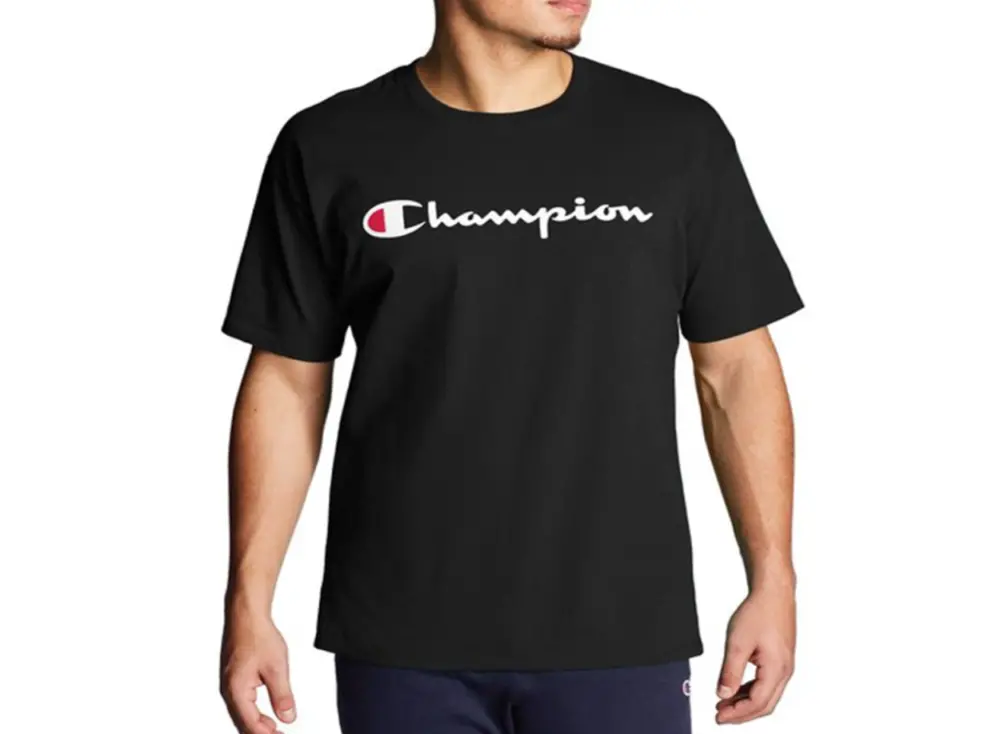 Alternative view of Áo Champion Classic Graphic Logo Jersey T-Shirt Black GT23H
