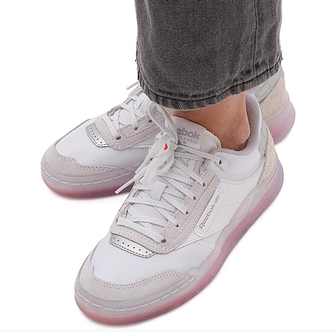 Giày Reebok Club C Legacy Schoenen 'White Silver Cherry' GX7546 - Ảnh 5