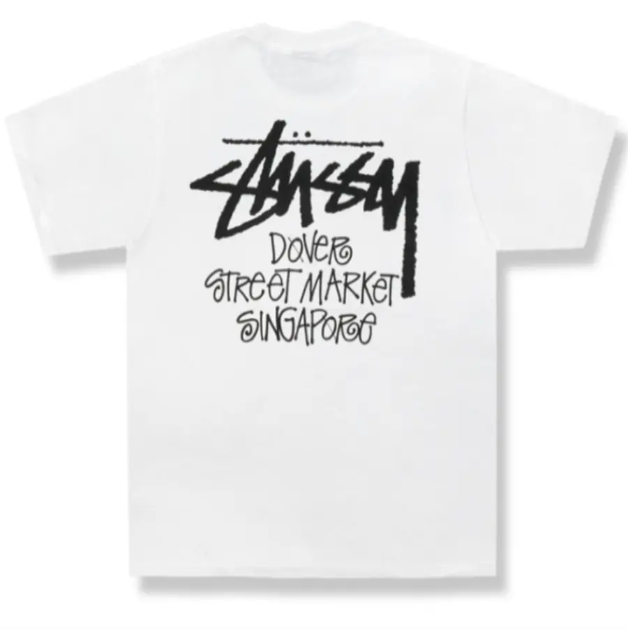 Alternative view of Áo Stussy Stock DSM Singapore Tee White