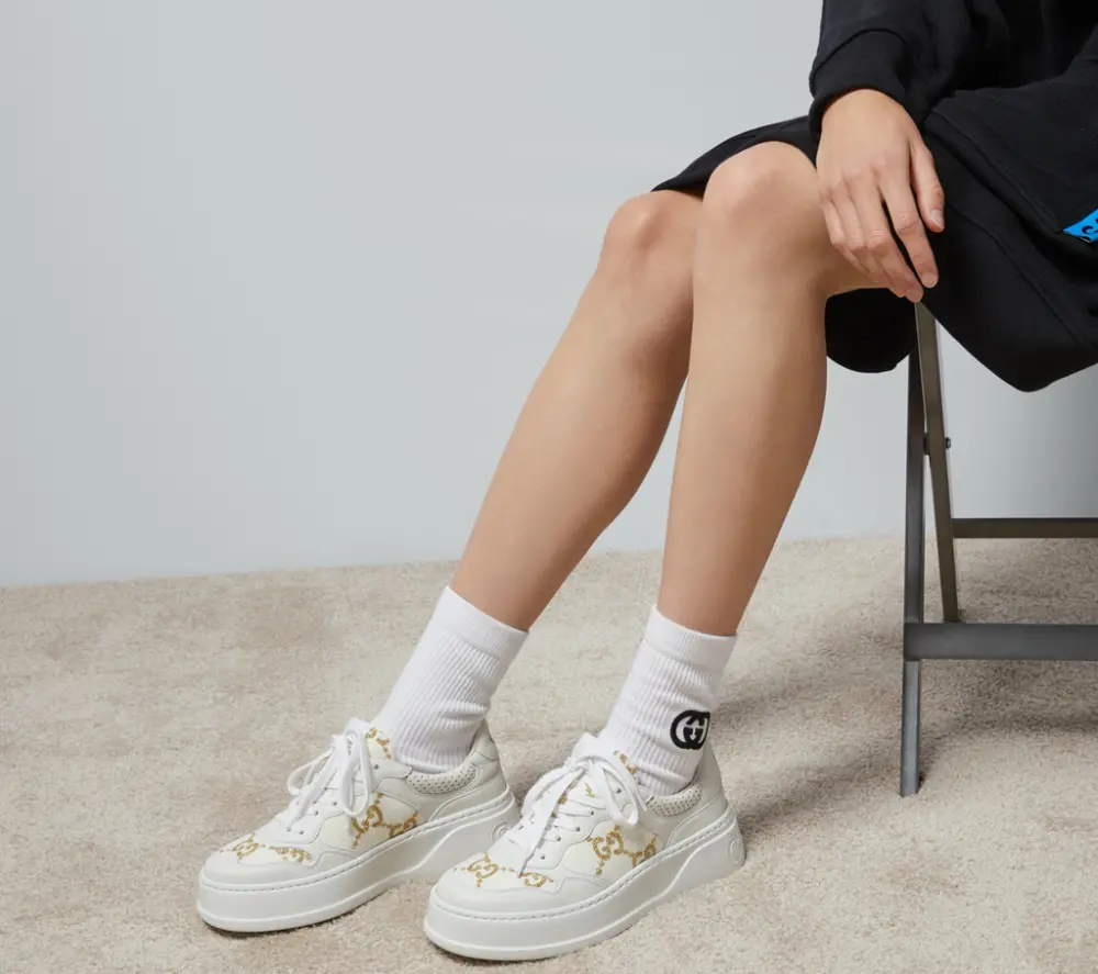 Alternative view of Giày Gucci GG Sneaker 'White' 670408-AACXG-9059