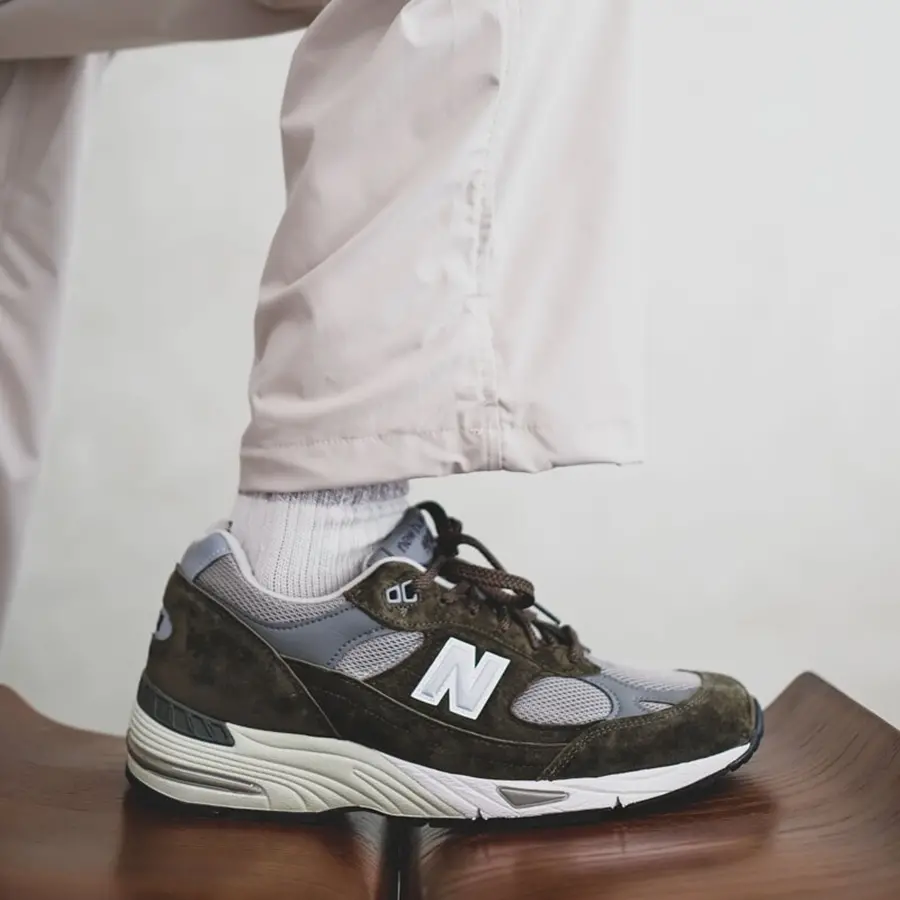 Giày New Balance 991 'Olive Green' M991OLG - Ảnh 5