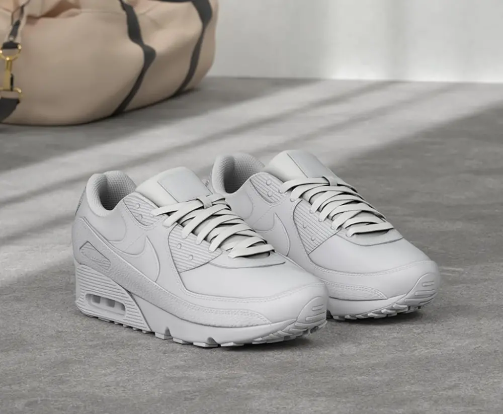 Giày Nike Air Max 90 LTR ‘Triple White’ CZ5594-100 - Ảnh 7