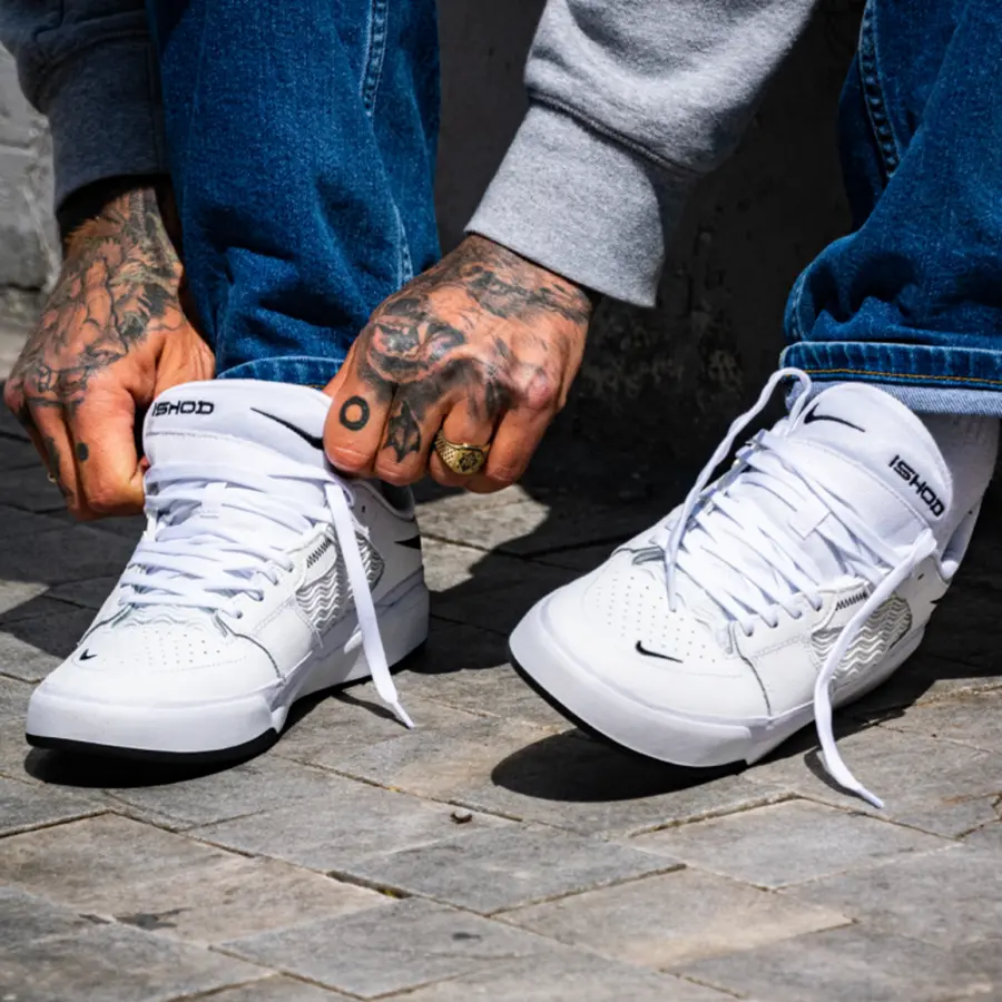 Giày Nike Ishod Wair Premium SB ‘White Black’ DZ5648-101 - Ảnh 3