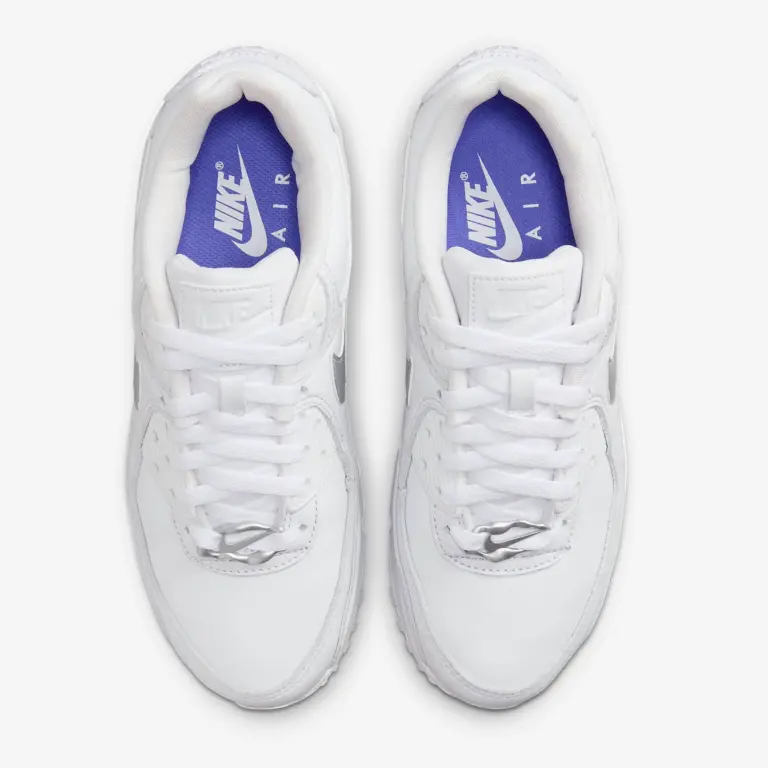 Giày Nike Air Max 90 ‘White Silver’ FV0949-100 - Ảnh 3