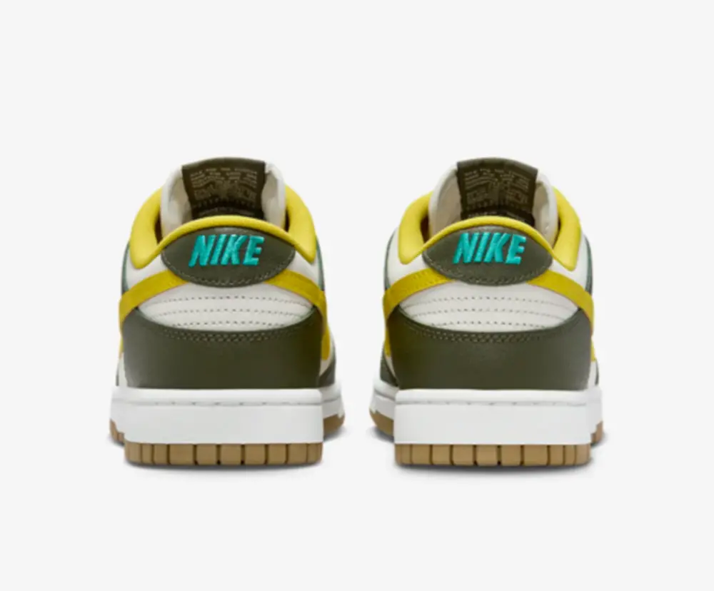 Giày Nike Dunk Low Retro PRM 'Cargo Khaki Vivid Sulfur' FV3629-371 - Ảnh 3