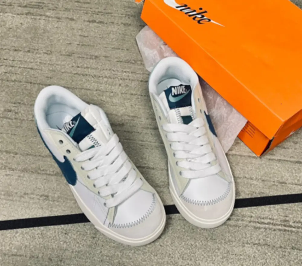 Giày Nike Blazer Low ’77 Jumbo ‘White Geode Teal’ DQ1470-106 - Ảnh 4