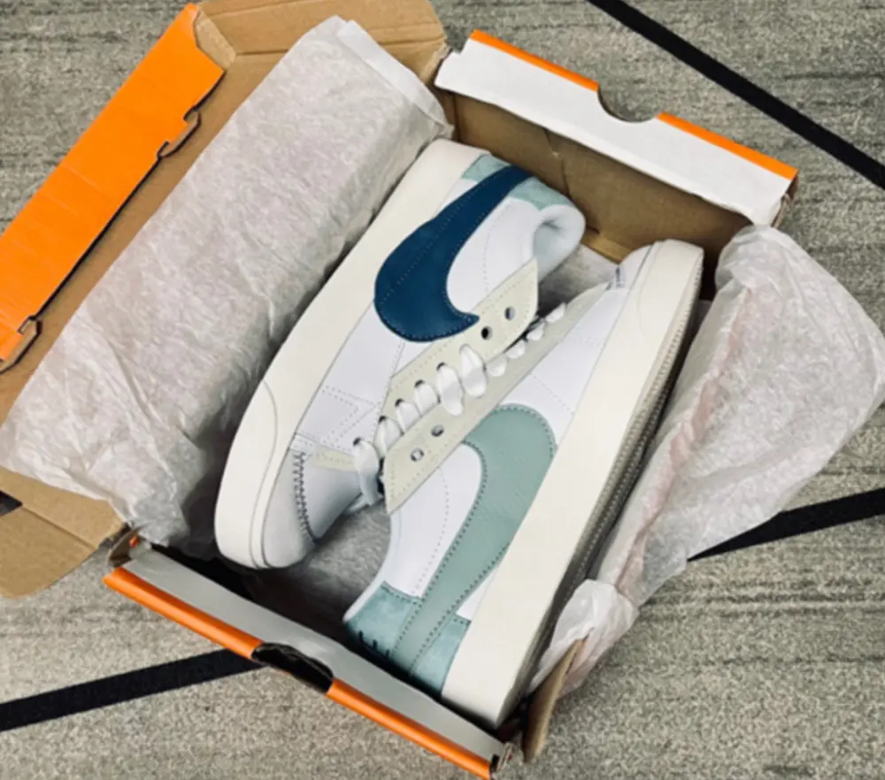 Giày Nike Blazer Low ’77 Jumbo ‘White Geode Teal’ DQ1470-106 - Ảnh 6