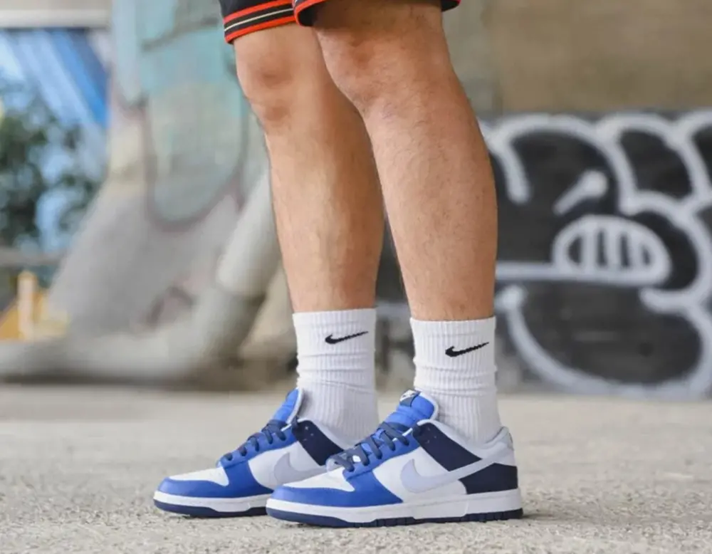 Alternative view of Giày Nike Dunk Low ‘Navy Blue White’ FQ8826-100